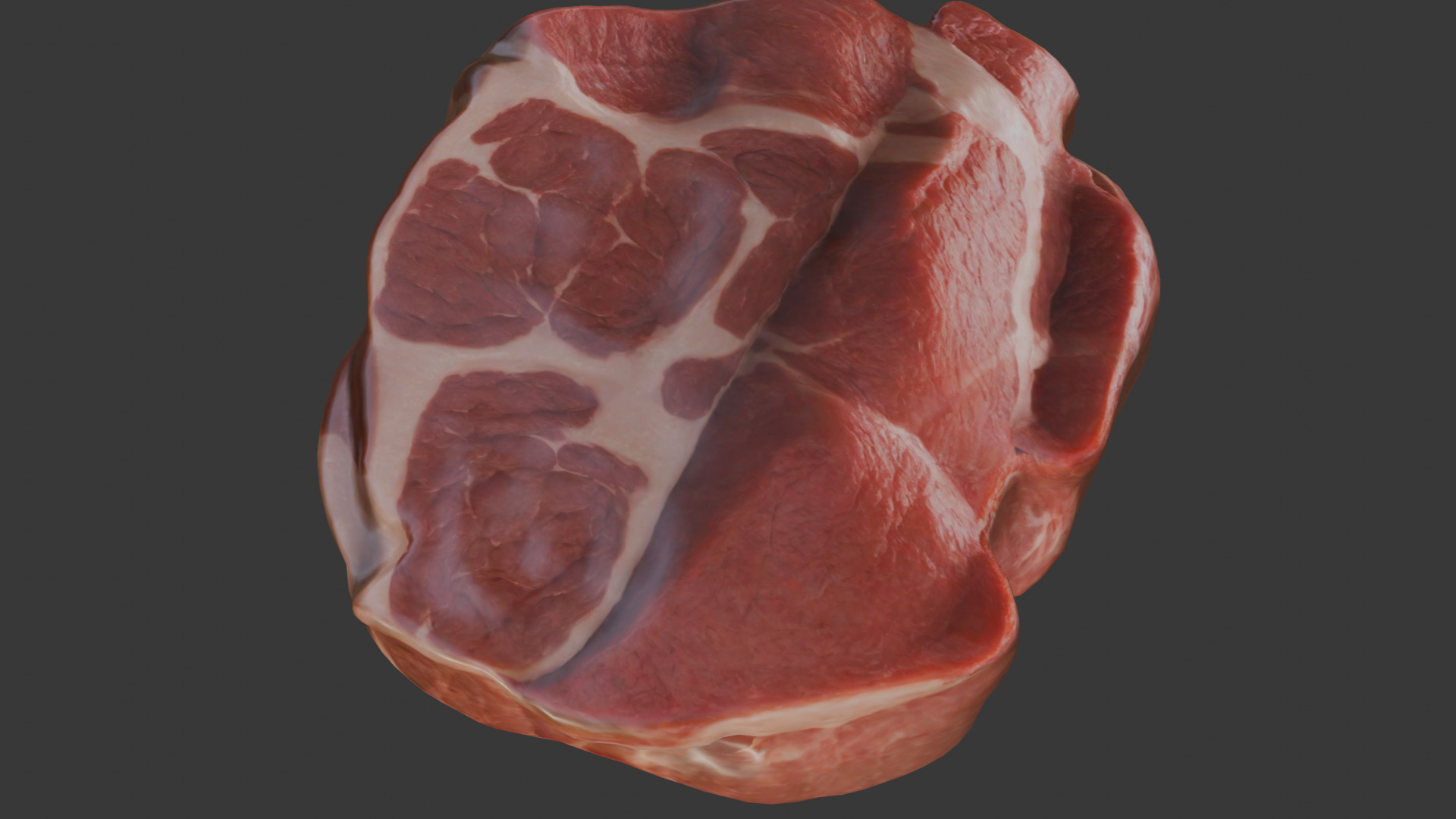 Beef Shoulder meat Low Poly Low-poly 3D model_4