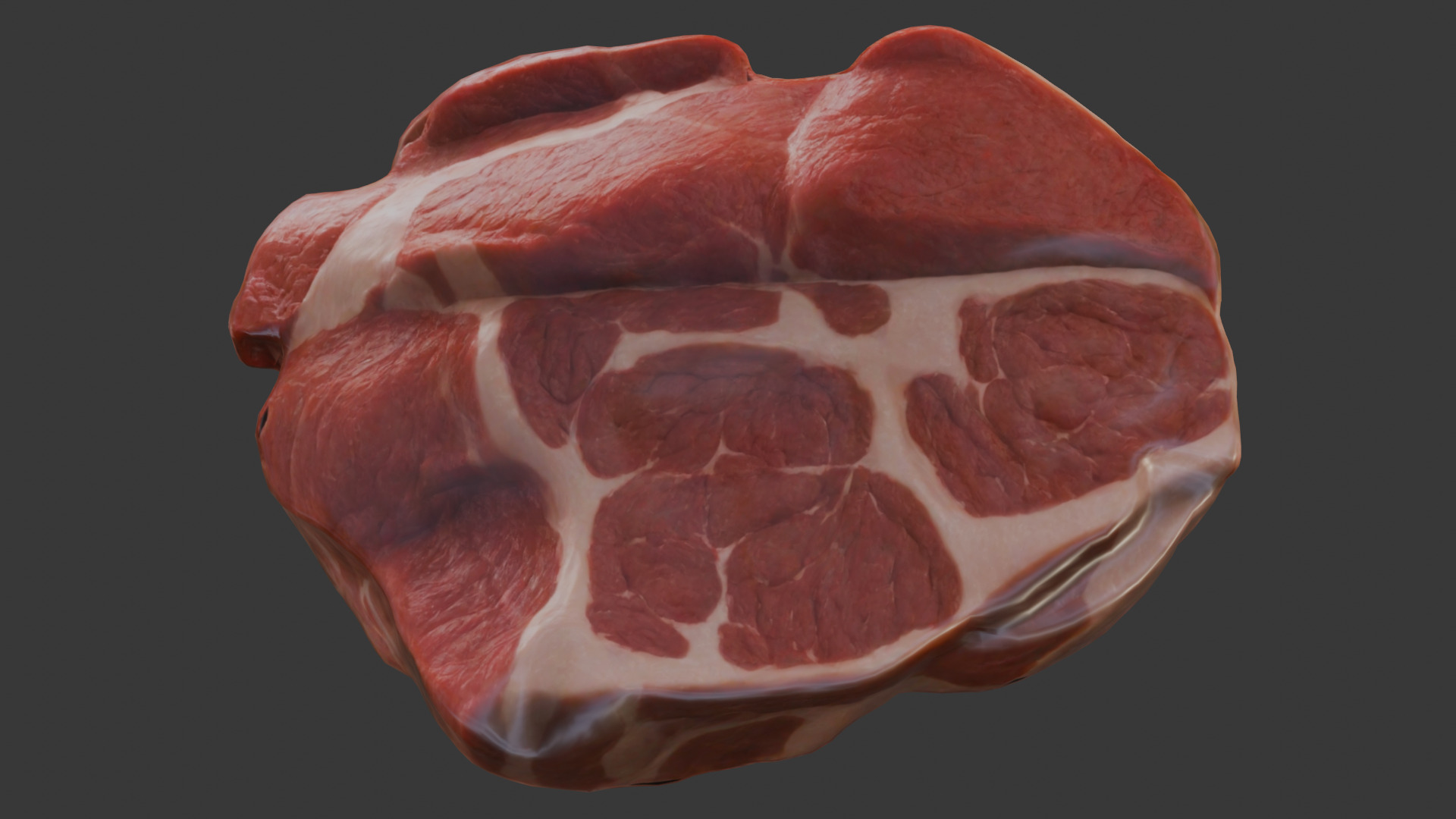 Beef Shoulder meat Low Poly Low-poly 3D model_9