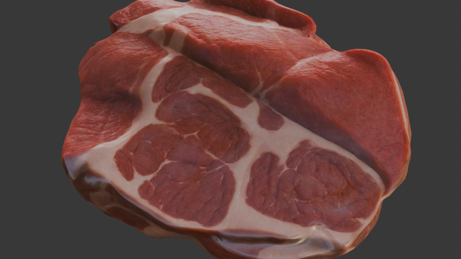 Beef Shoulder meat Low Poly Low-poly 3D model_25