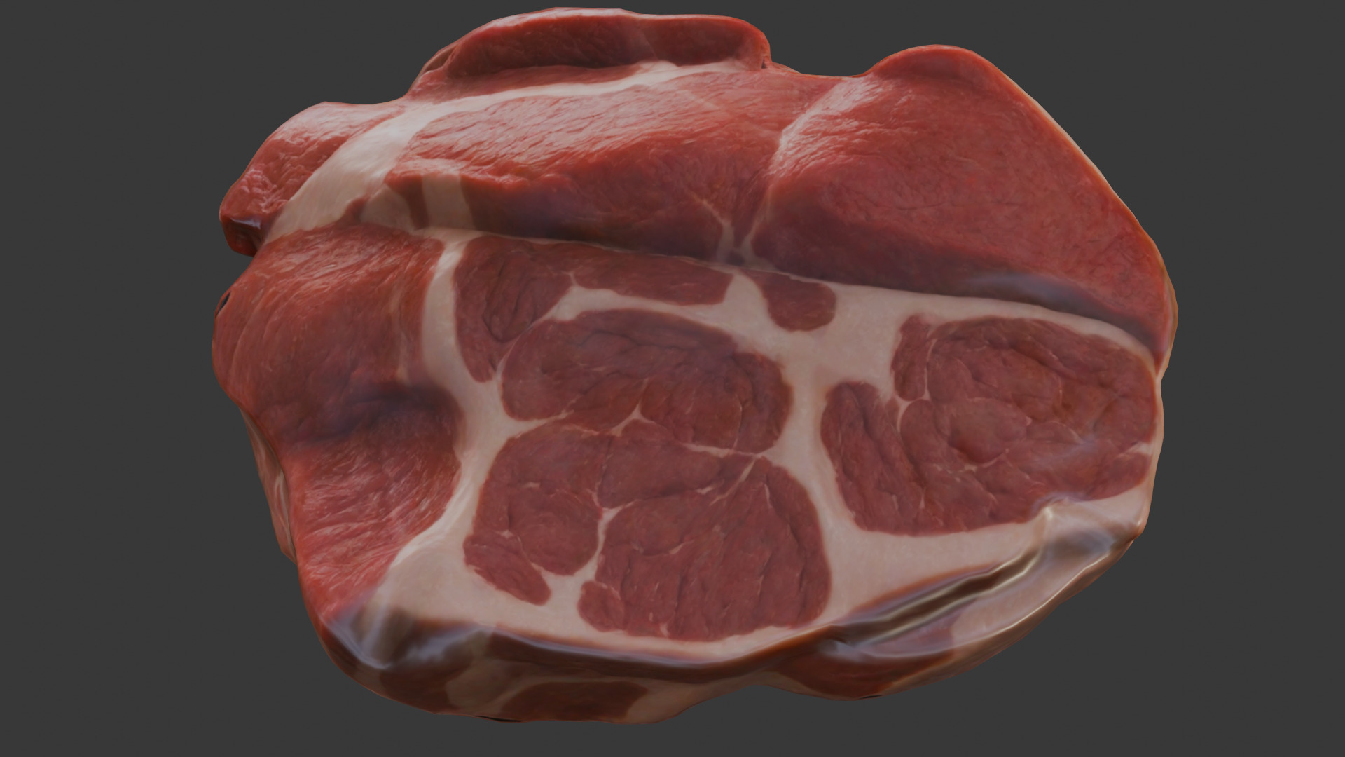 Beef Shoulder meat Low Poly Low-poly 3D model_19