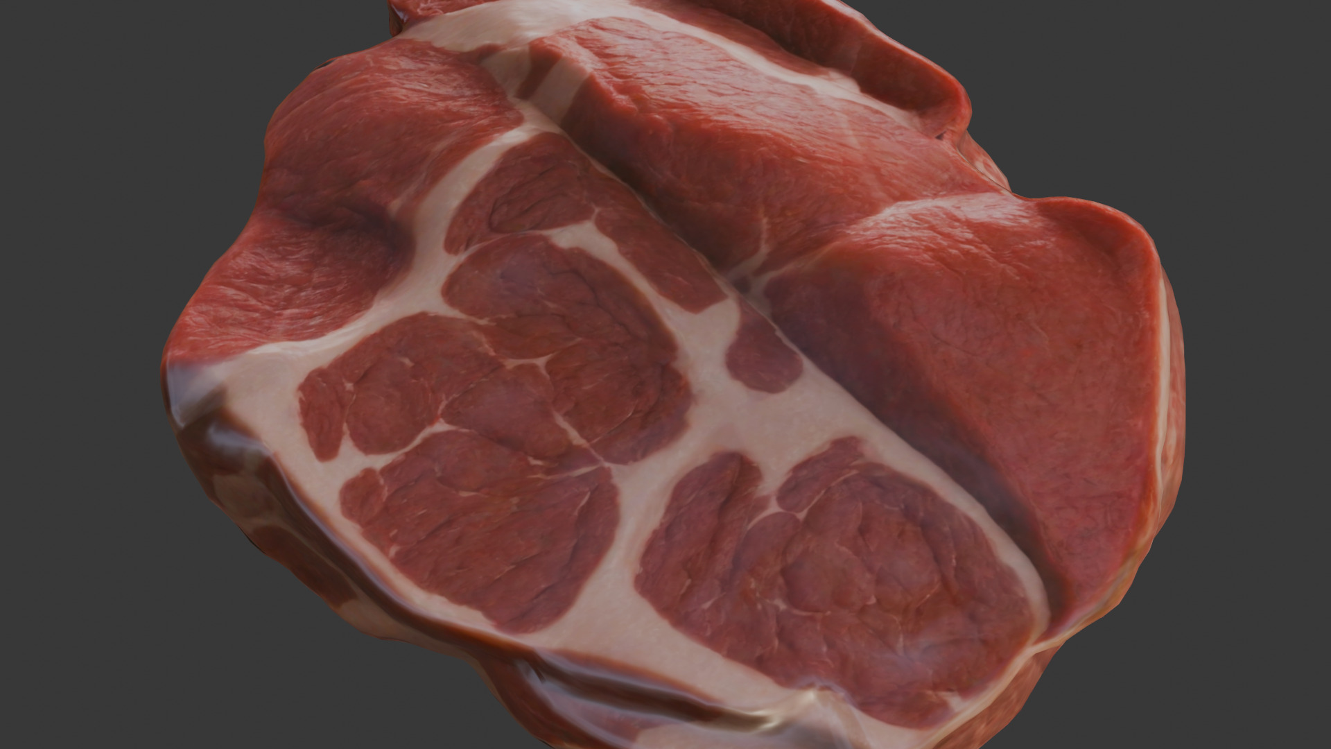 Beef Shoulder meat Low Poly Low-poly 3D model_31