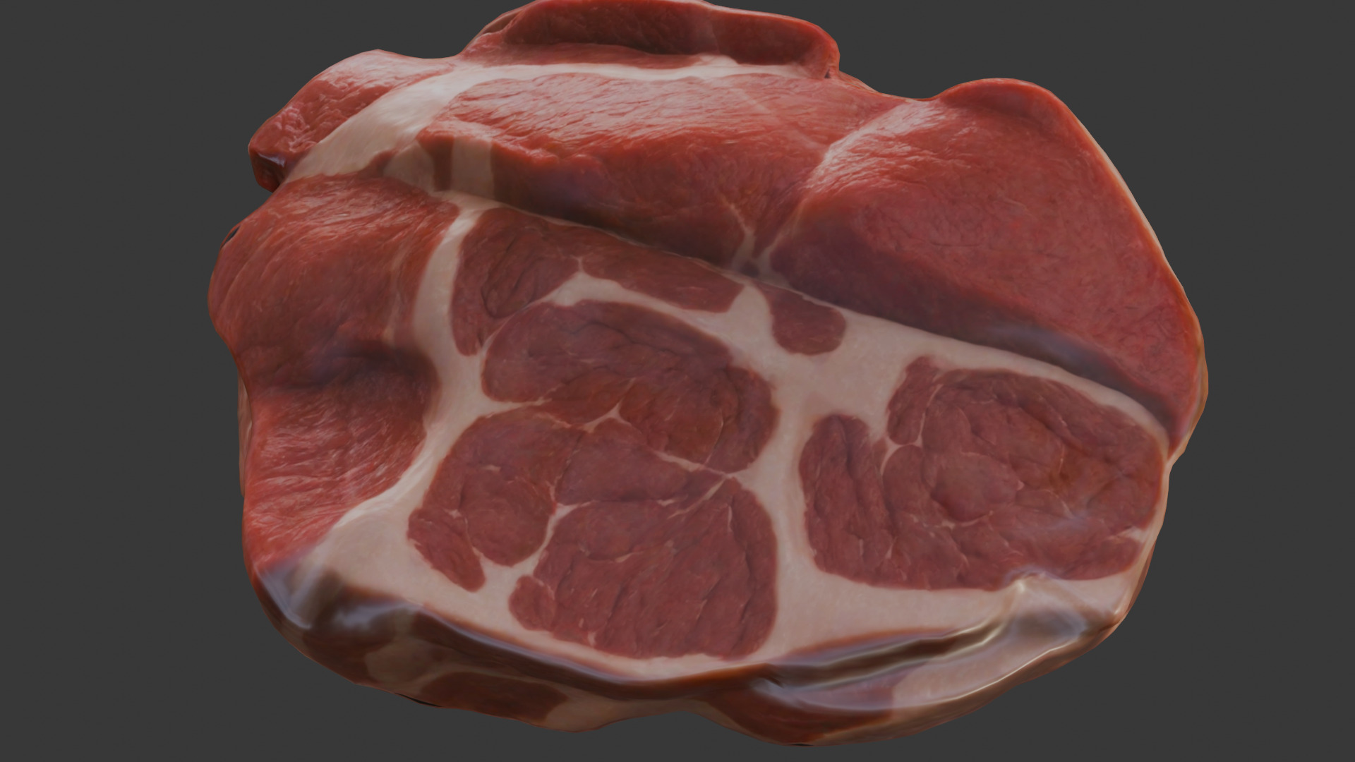 Beef Shoulder meat Low Poly Low-poly 3D model_8