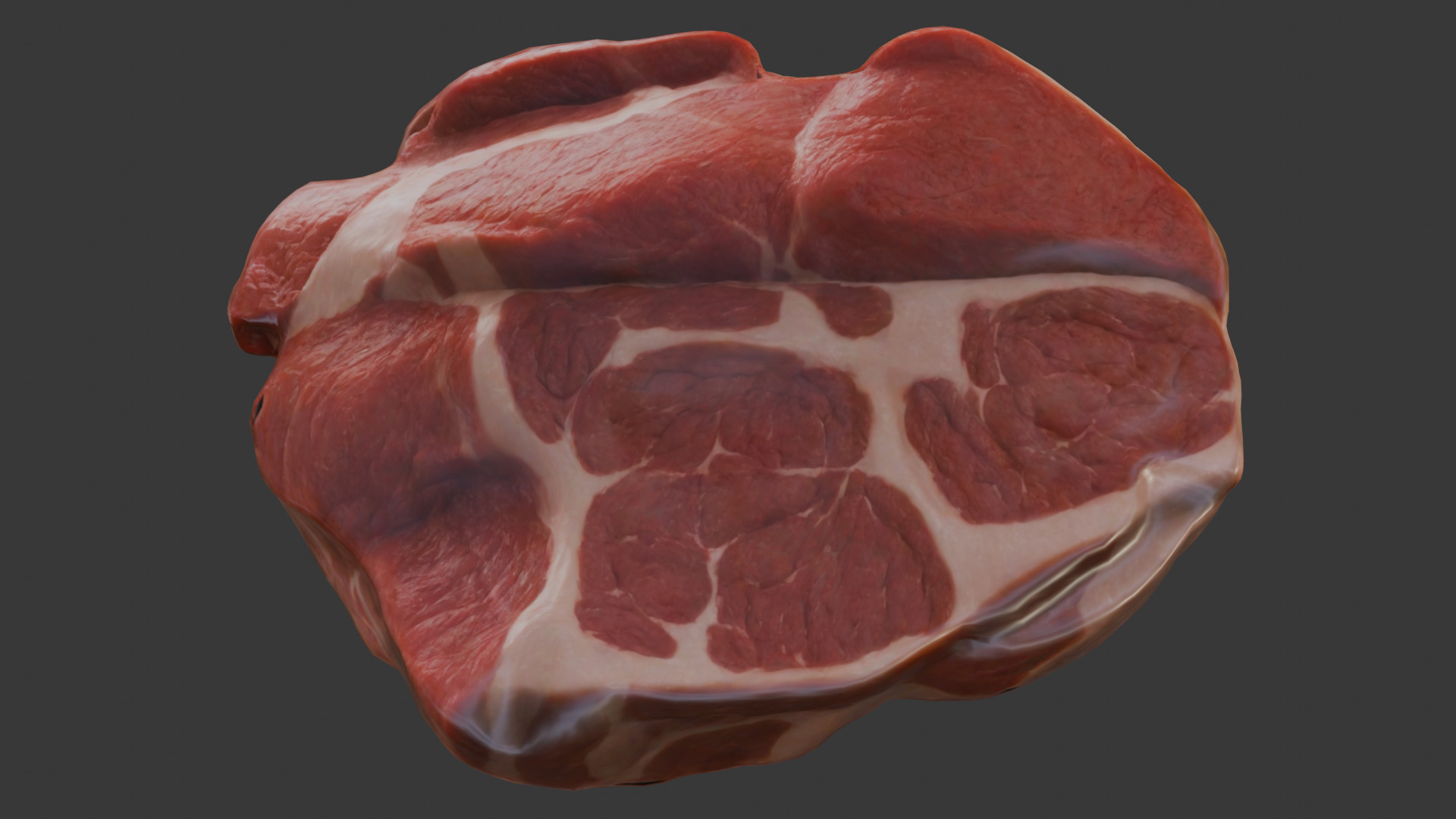 Beef Shoulder meat Low Poly Low-poly 3D model_6