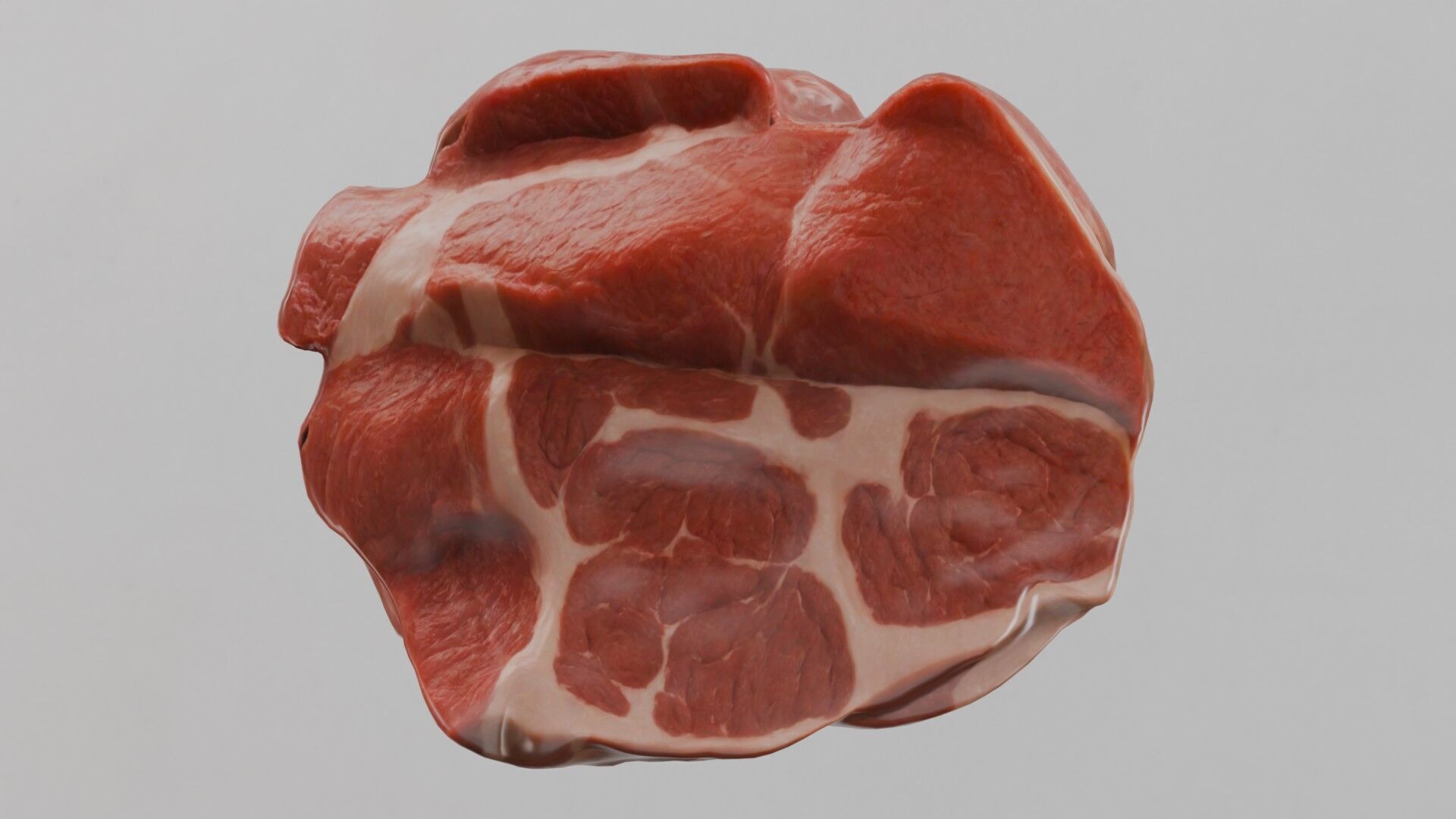 Beef Shoulder meat Low Poly Low-poly 3D model_1