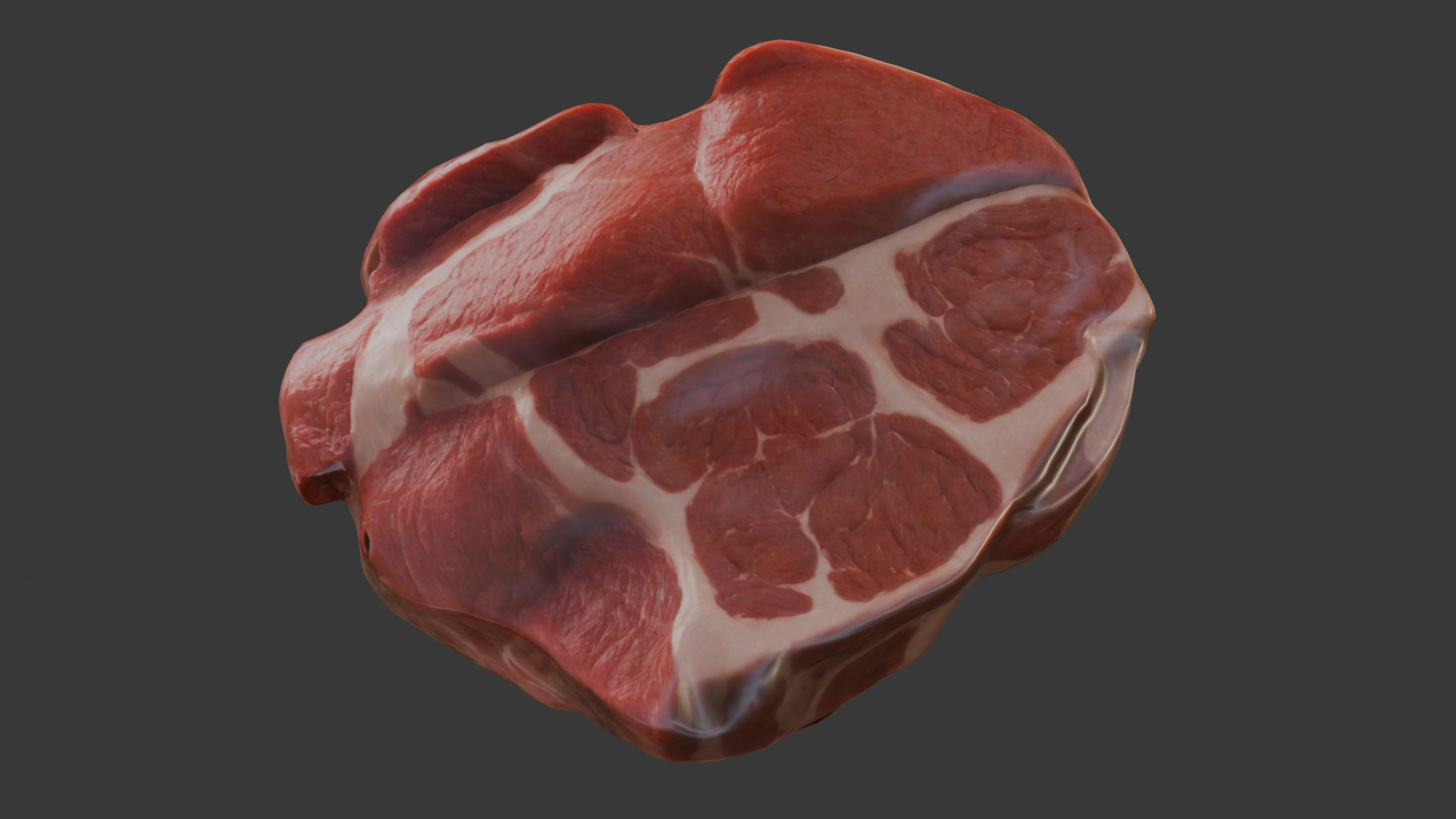 Beef Shoulder meat Low Poly Low-poly 3D model_14