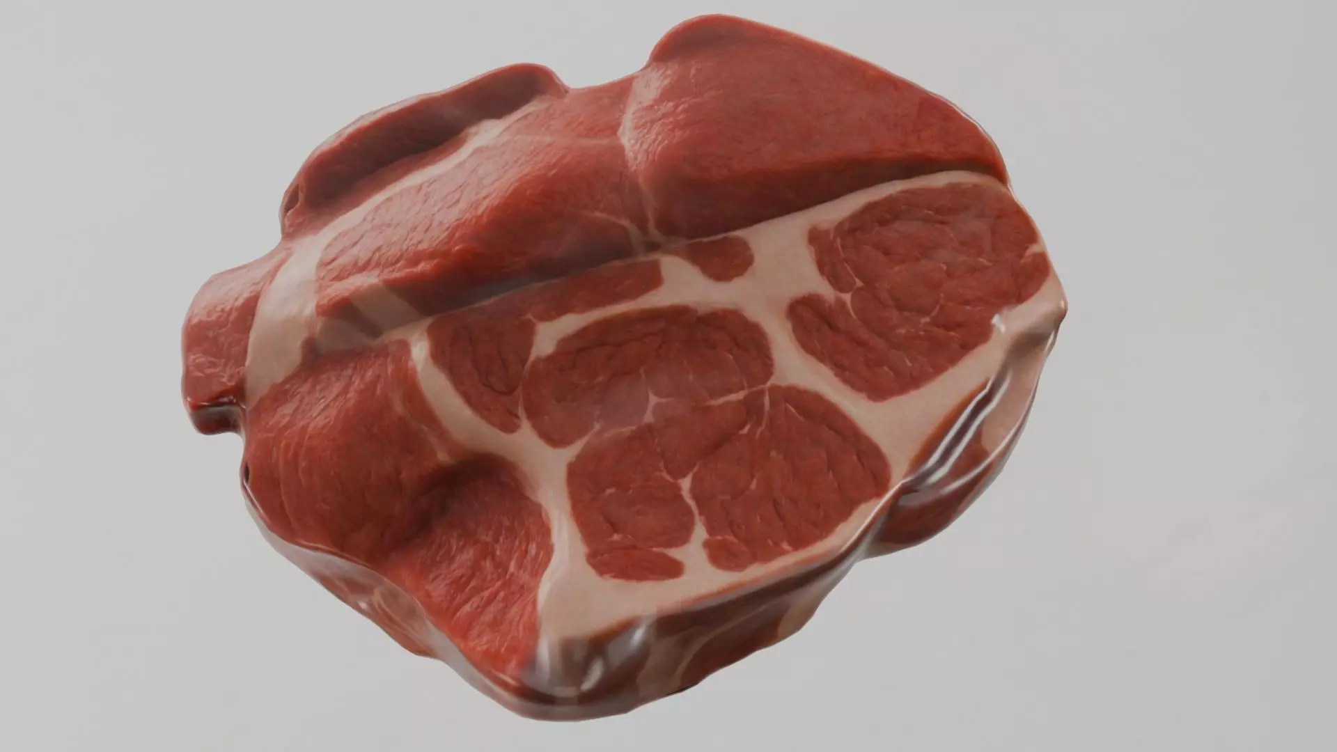 Beef Shoulder meat Low Poly Low-poly 3D model_0