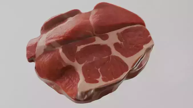 Beef Shoulder meat Low Poly Low-poly 3D model