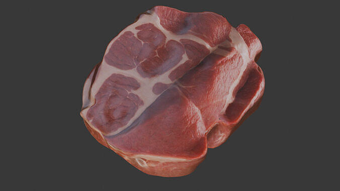 Beef Shoulder meat Low Poly Low-poly 3D model 6