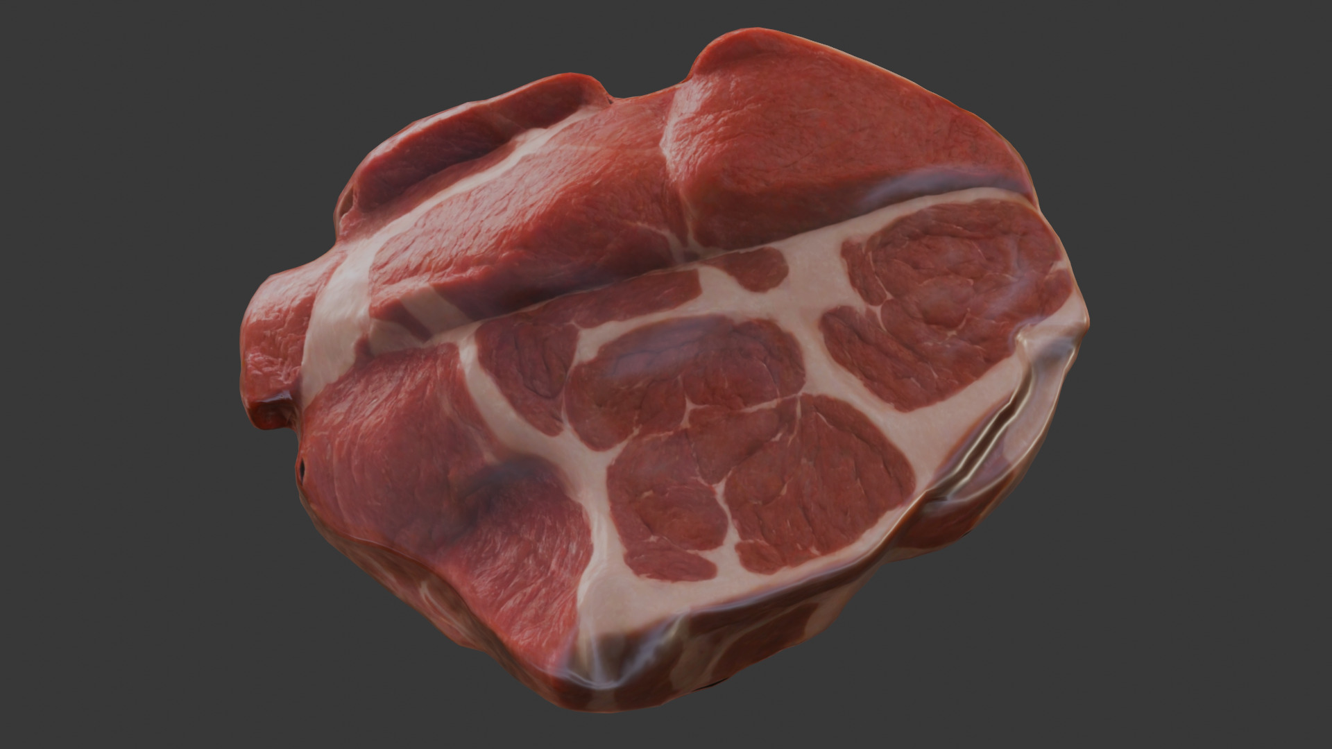 Beef Shoulder meat Low Poly Low-poly 3D model_12