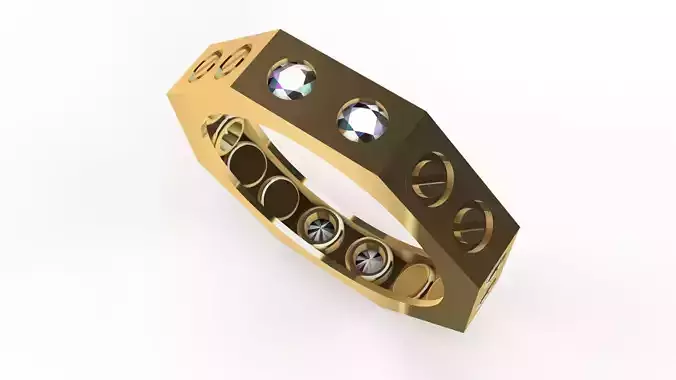 Eternity Ring Diamond Cartier Texture