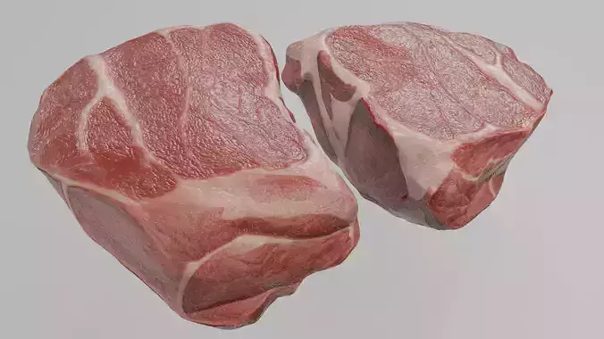 Pork Meat Low Poly Low-poly 3D model
