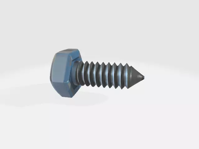 M8 screw 3D model_0