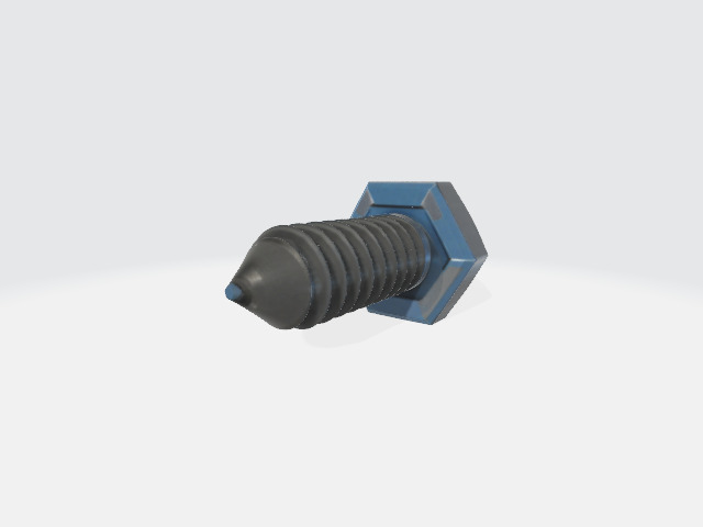 M8 screw 3D model_2