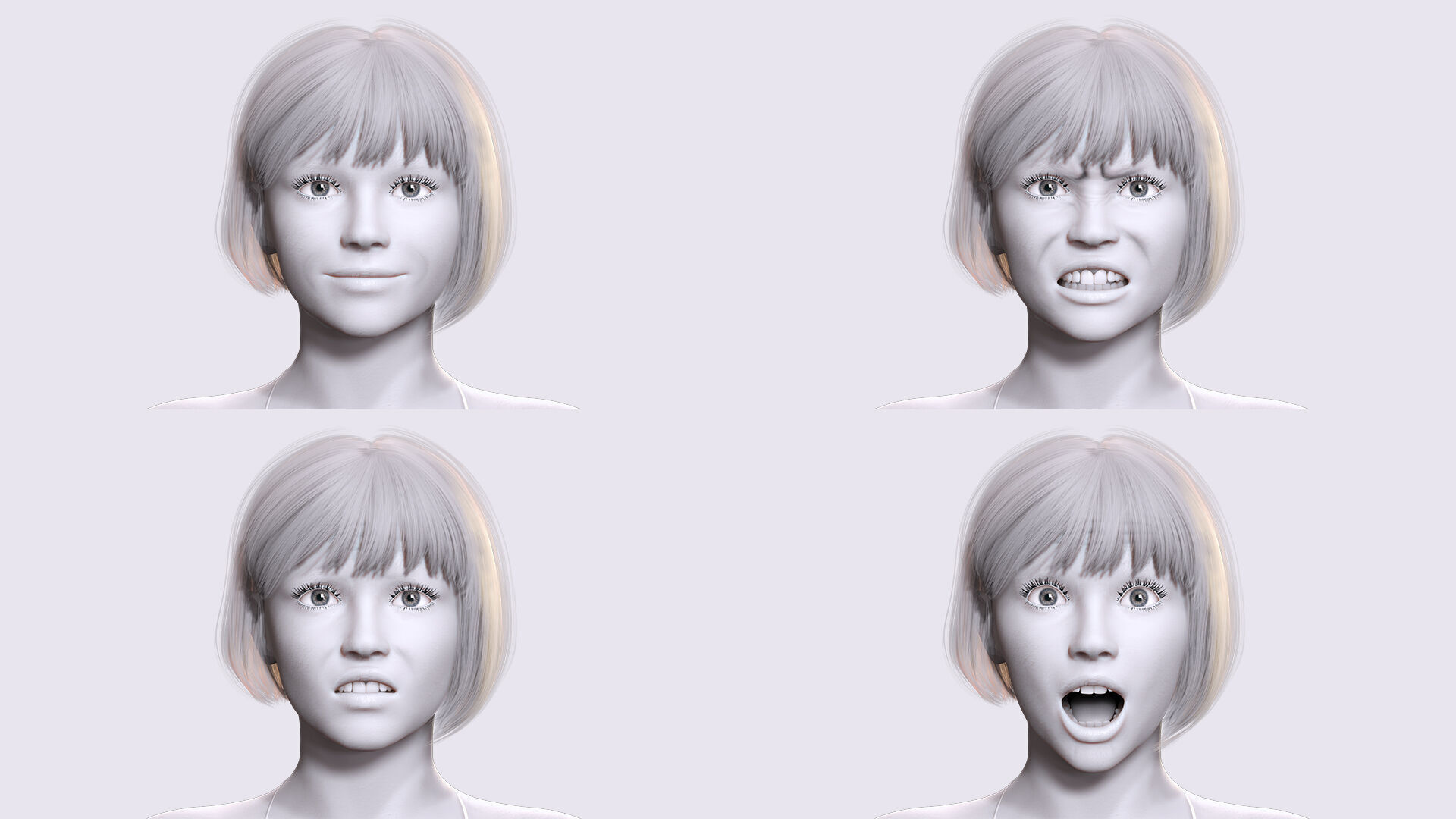 Free Rigged Female 3D Character Game Animation Ready Free low-poly 3D model_6