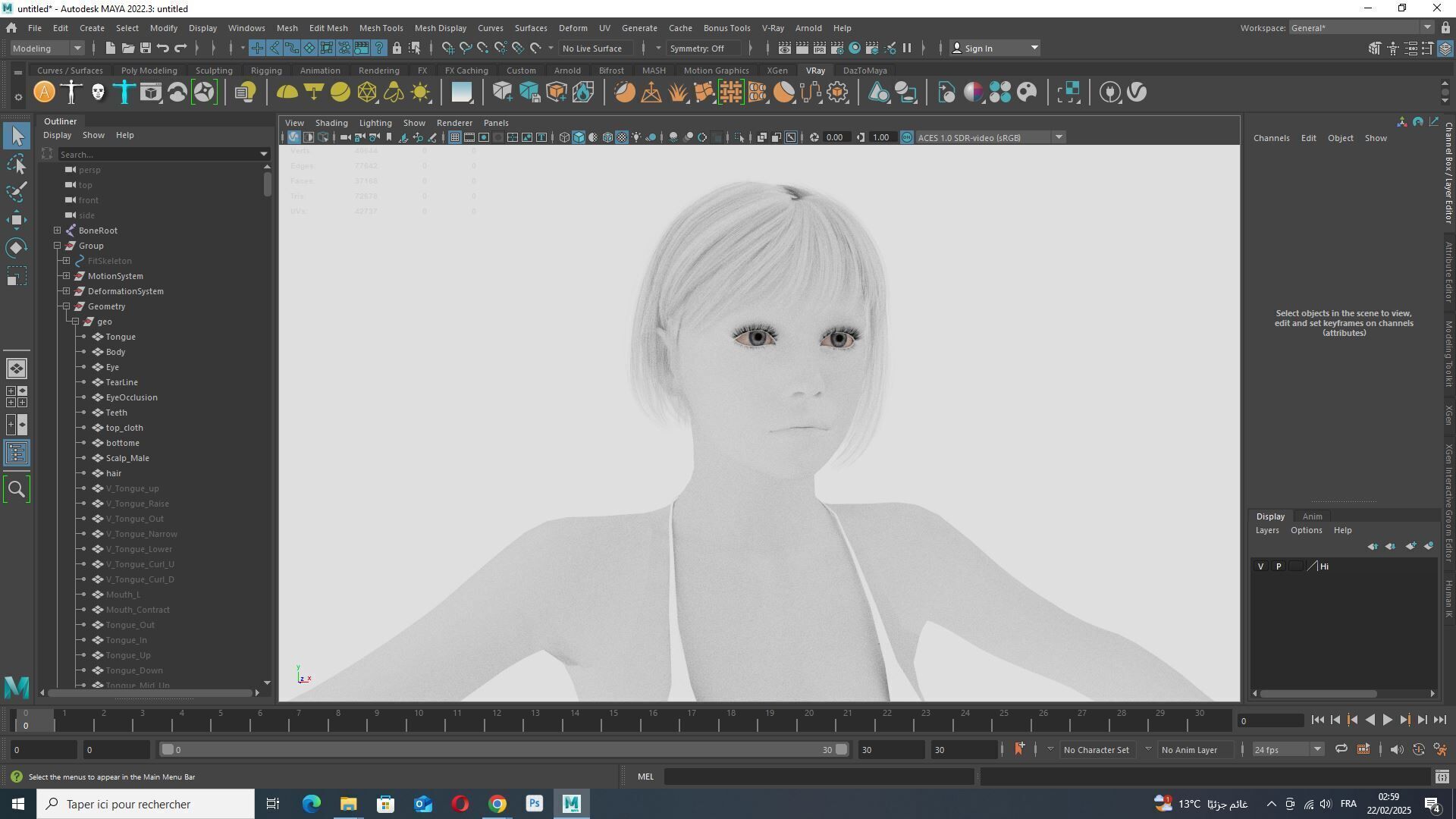 Free Rigged Female 3D Character Game Animation Ready Free low-poly 3D model_13