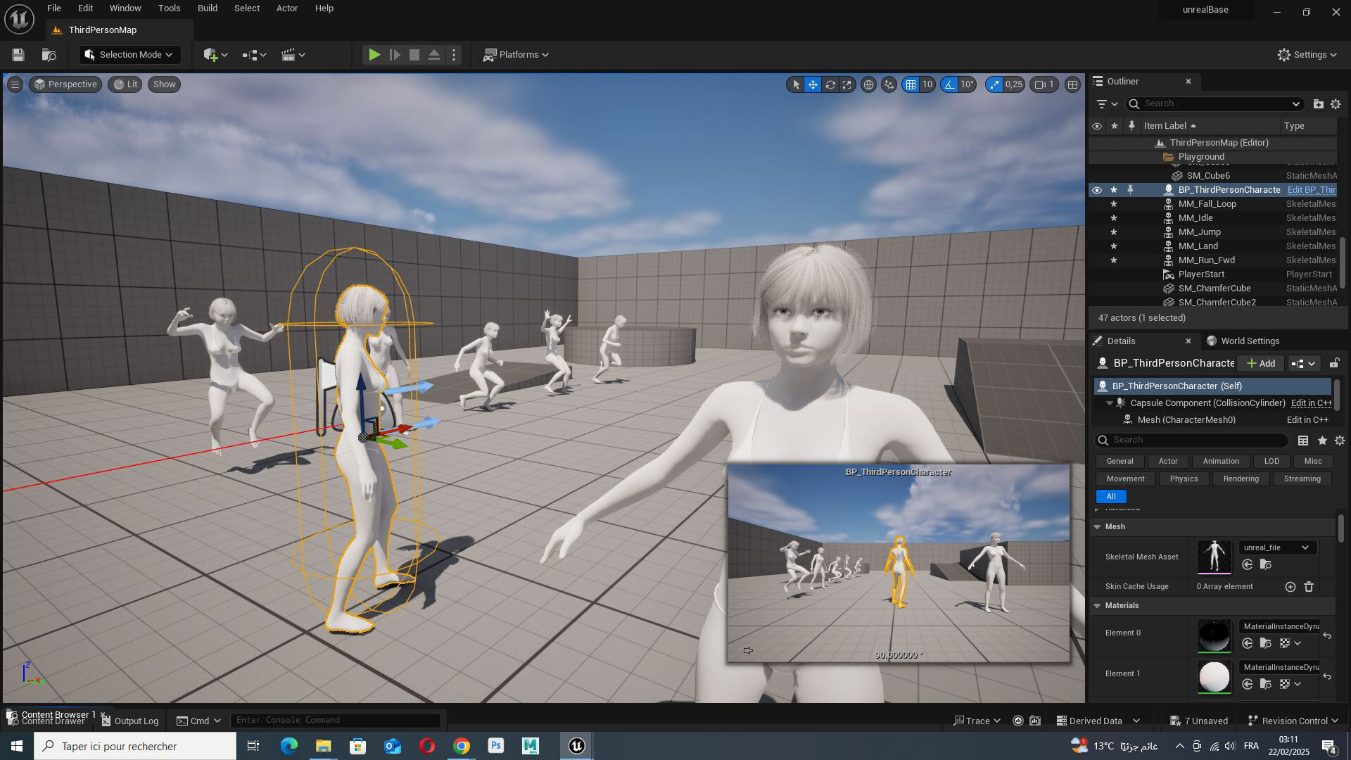Free Rigged Female 3D Character Game Animation Ready Free low-poly 3D model_17