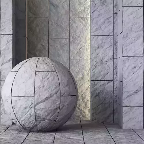 Decorative Stone Wall panel Texture 4K - Seamless