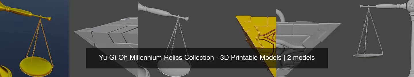 Yu-Gi-Oh Millennium Relics Collection - 3D Printable Models _2
