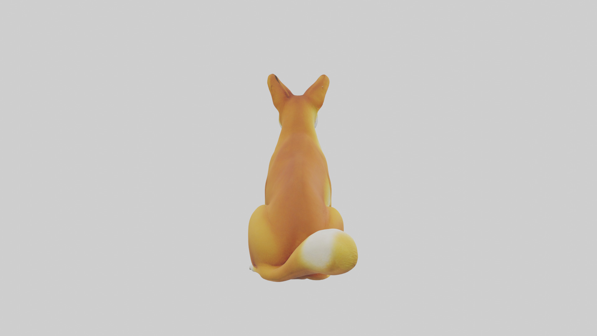 Dingo sitting model 3D model_13