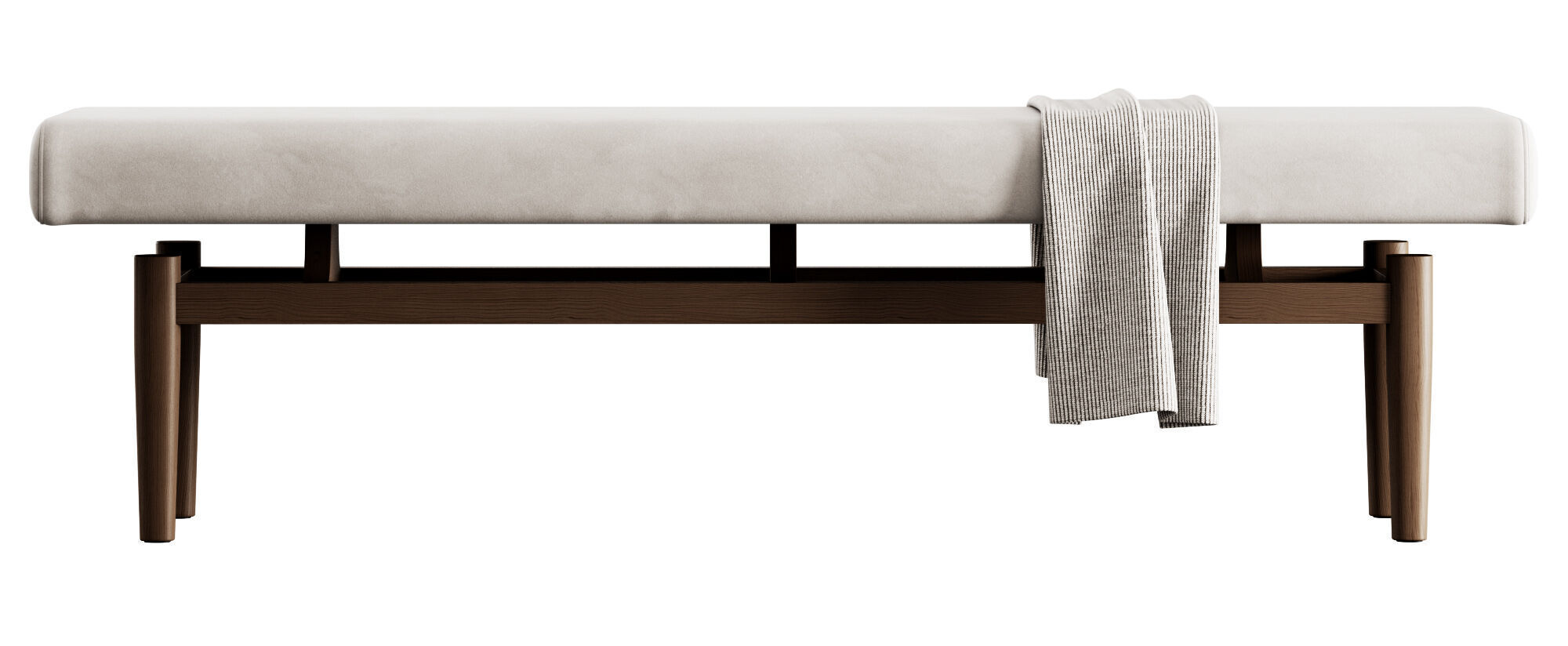 Upholstered Bench By Corcovado Design 3D model_10