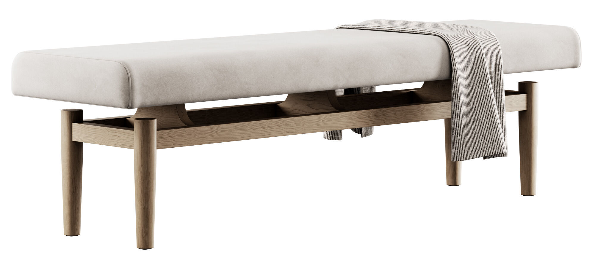 Upholstered Bench By Corcovado Design 3D model_7