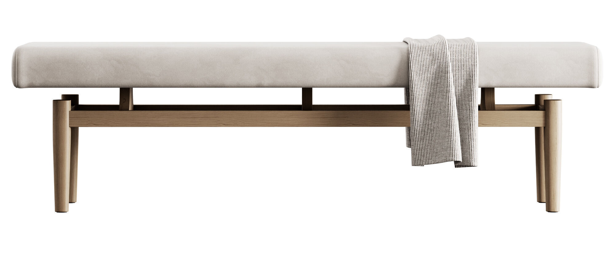 Upholstered Bench By Corcovado Design 3D model_11