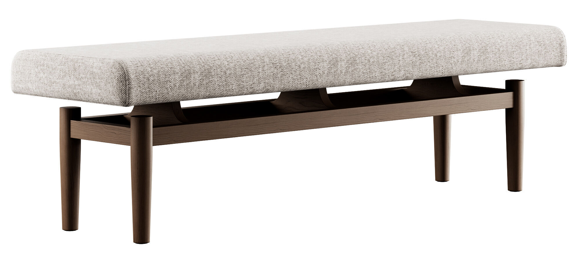 Upholstered Bench By Corcovado Design 3D model_9