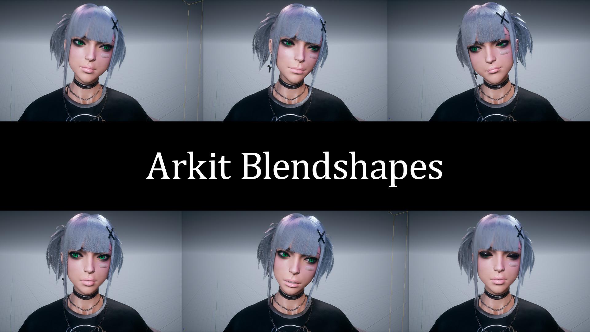 Rocker Girl Any Low-poly 3D model_10