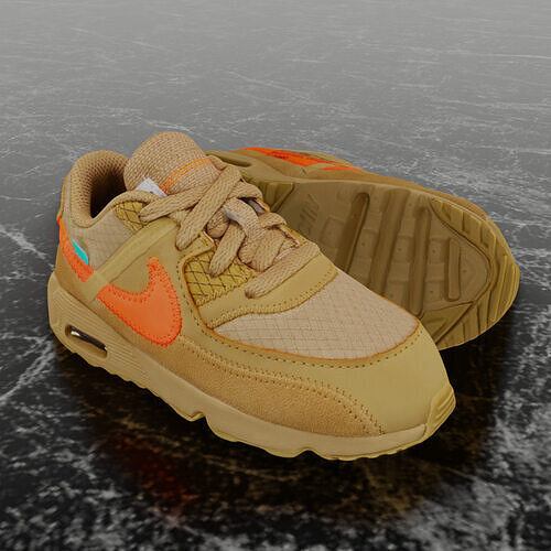 TD Nike Air Max 90 The Ten OFF WHITE CHILDREN 3D SHOES Low-poly 3D model