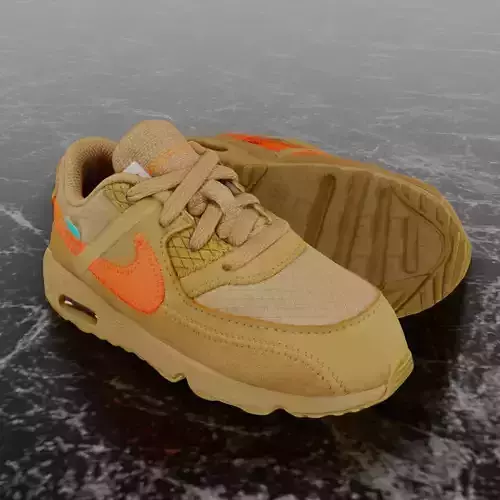 TD Nike Air Max 90 The Ten OFF WHITE CHILDREN 3D SHOES