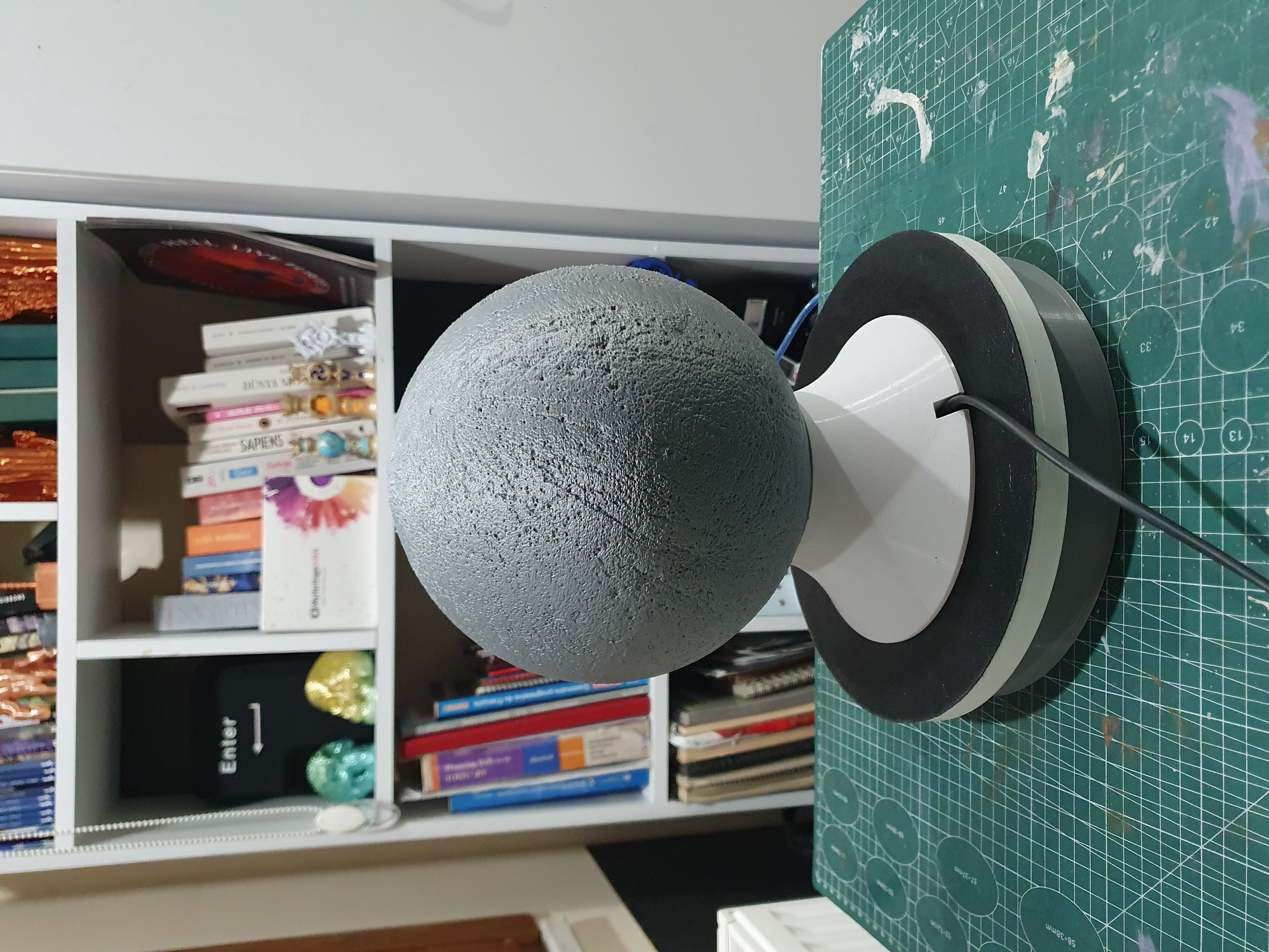 Planet Lamp -- Mercury -- 3D Print Ready Night Light 3D print model_2