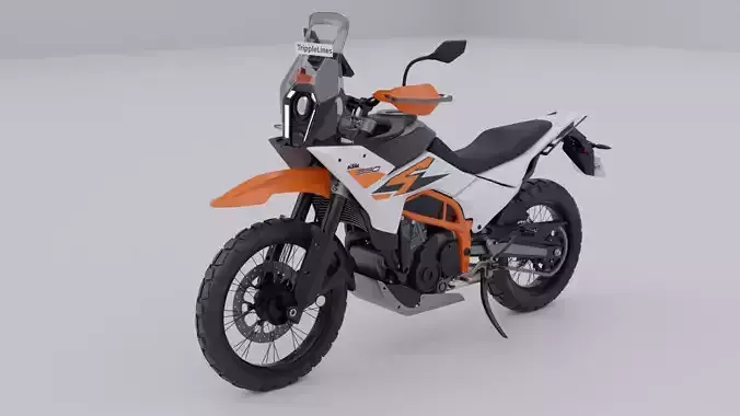 KTM 390 Adventure R Motorcycle 3D model