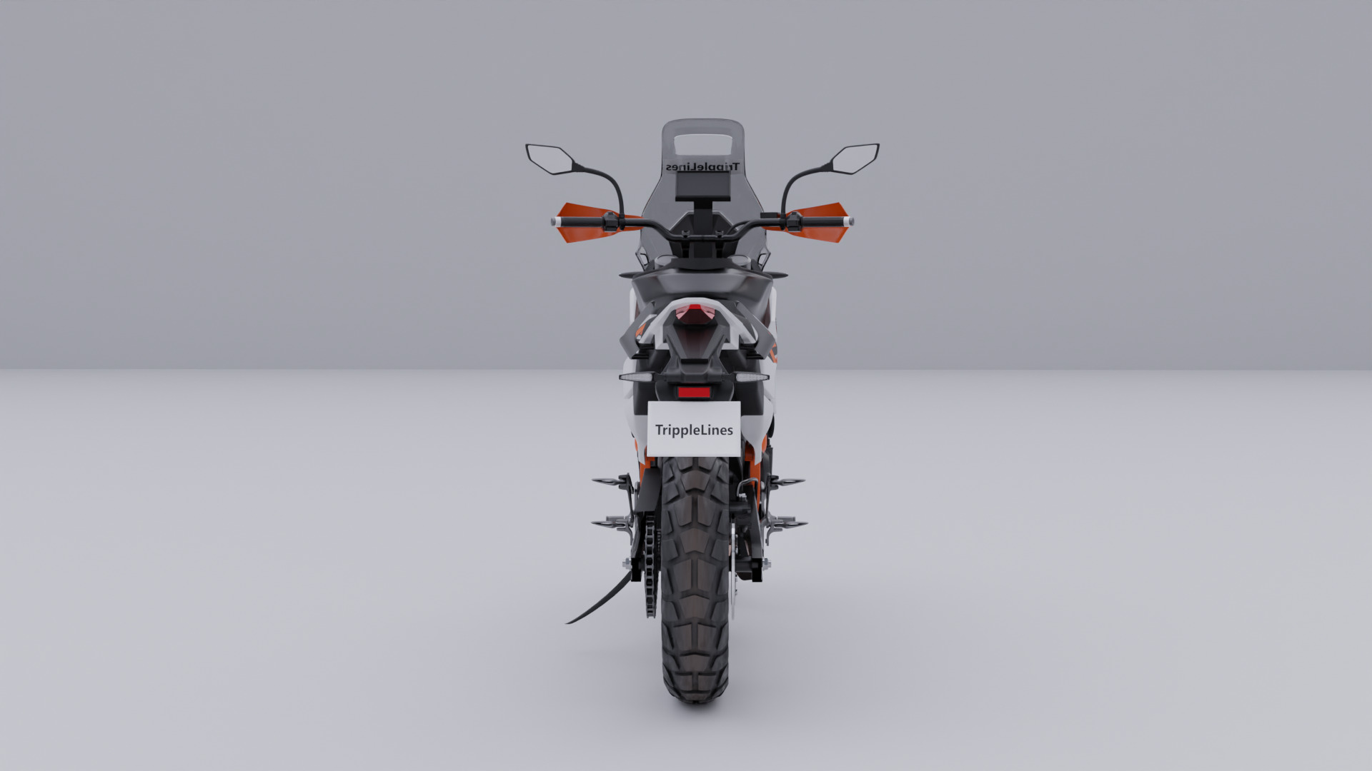 KTM 390 Adventure R Motorcycle 3D model_6