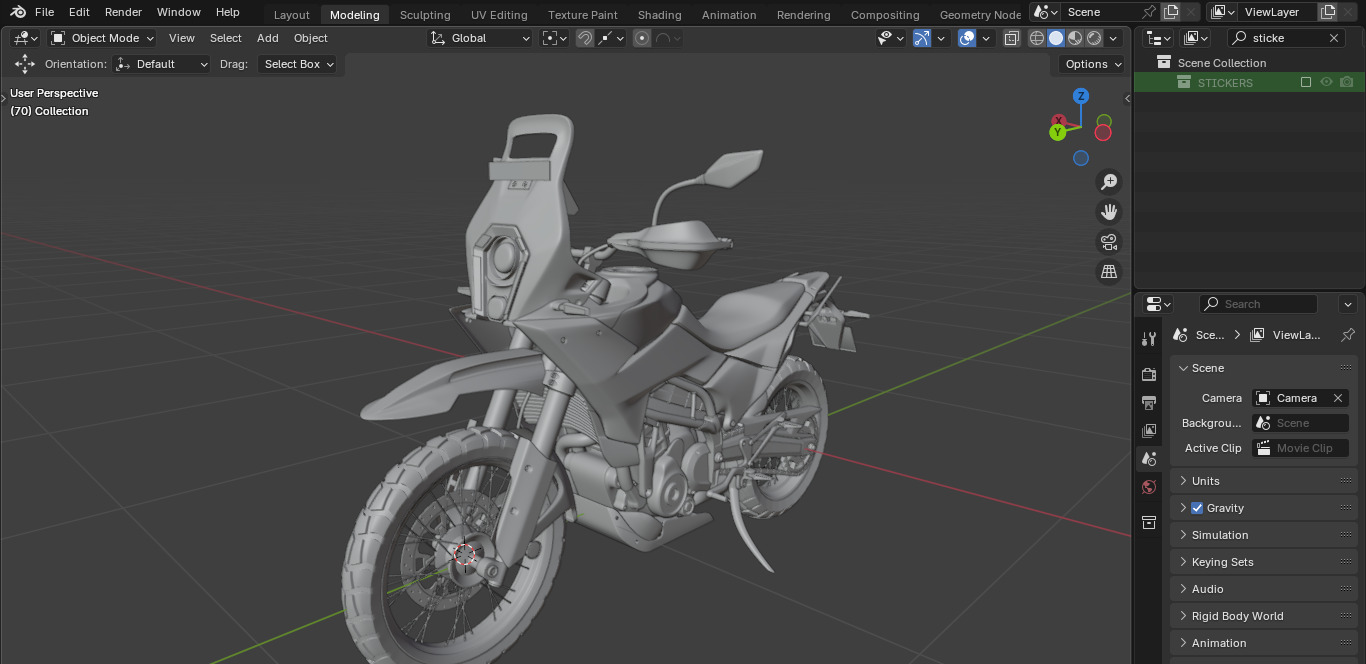 KTM 390 Adventure R Motorcycle 3D model_10