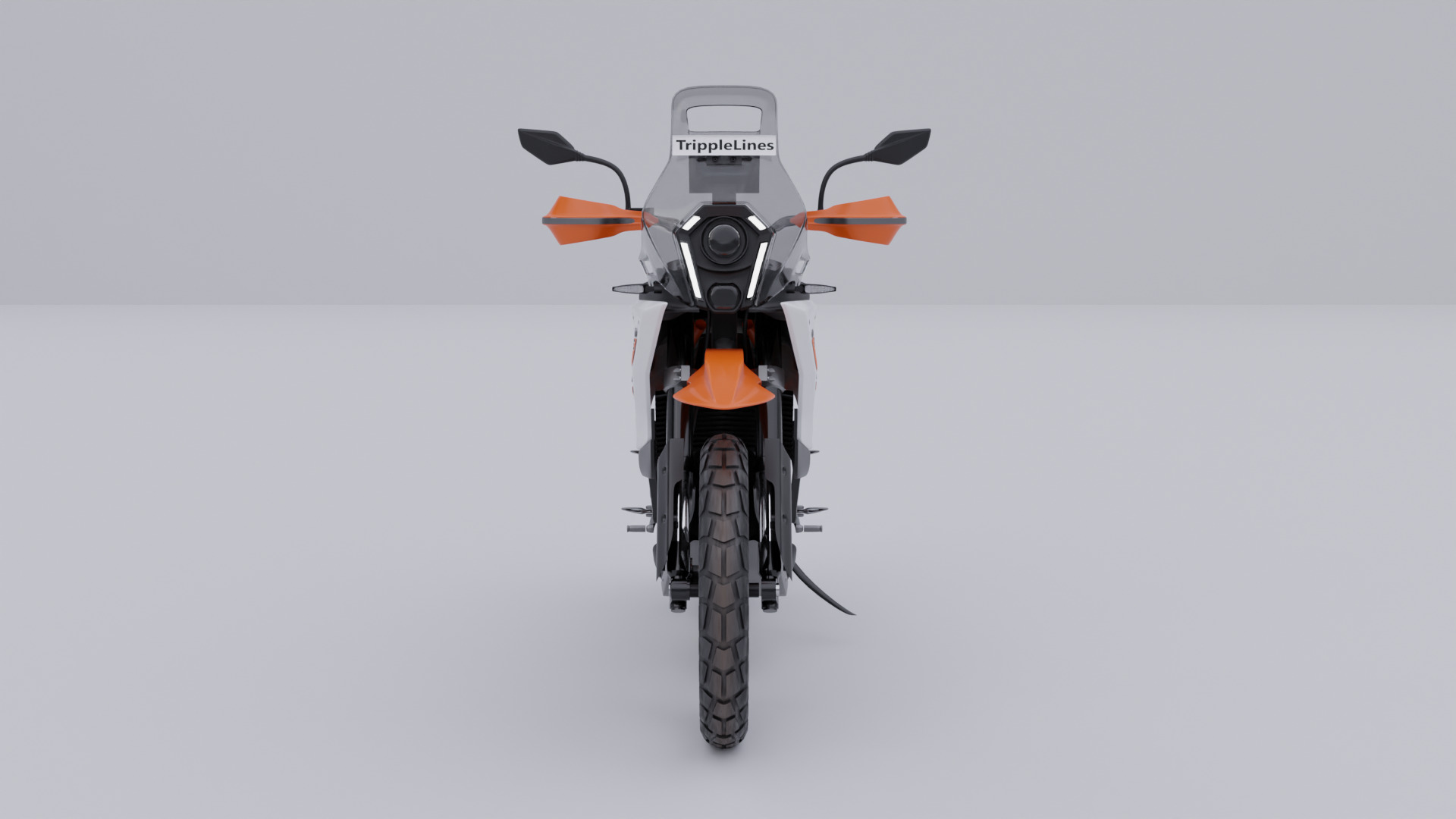KTM 390 Adventure R Motorcycle 3D model_7