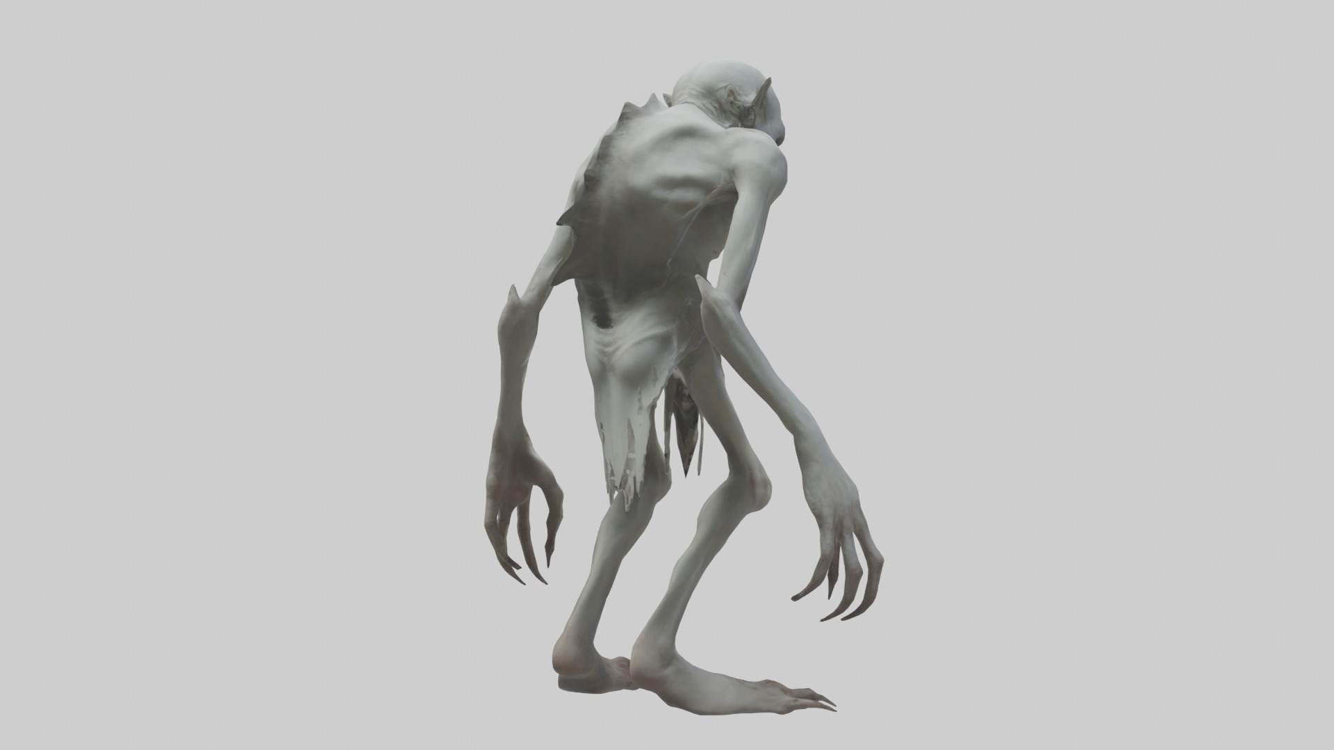 Distorted ghoul model 3D model_2