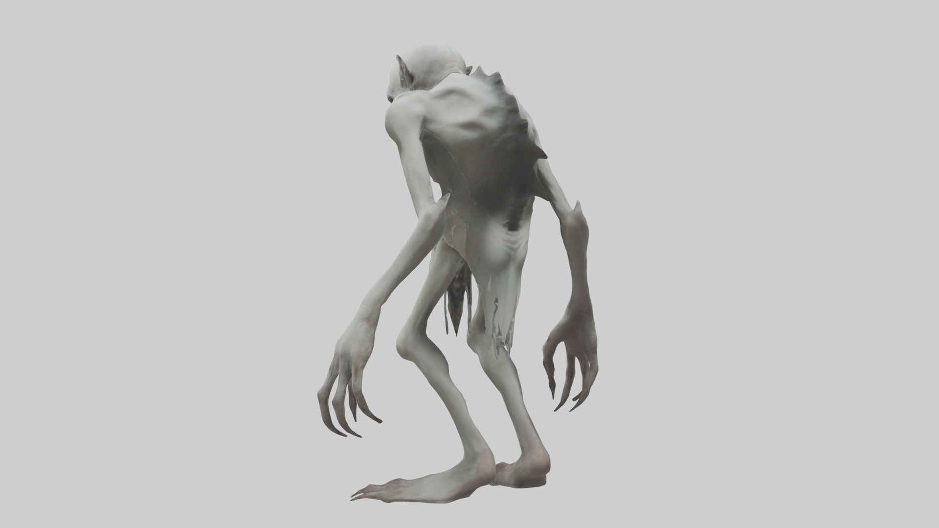 Distorted ghoul model 3D model_1