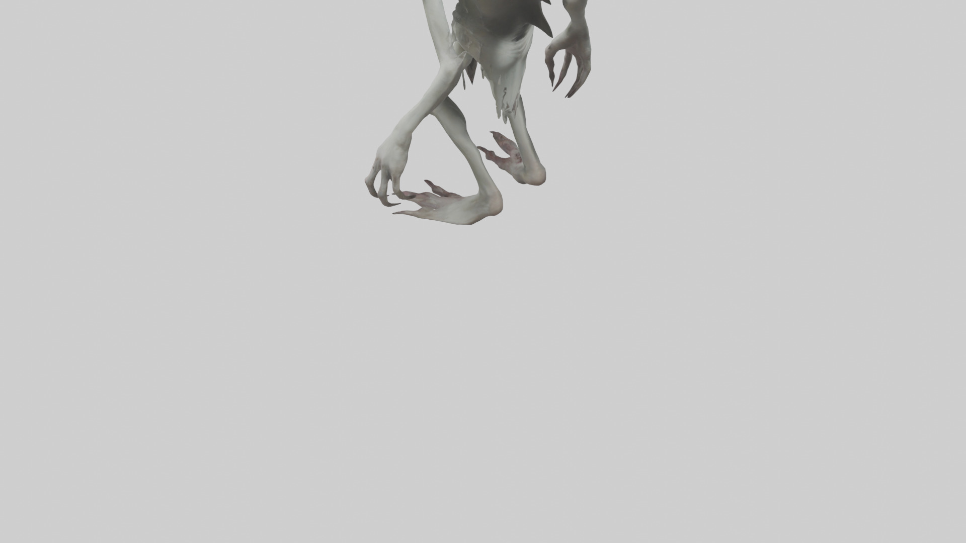 Distorted ghoul model 3D model_3