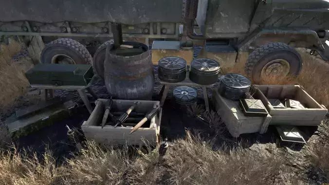 Soviet WW2 Mine Pack 3D Model Collection