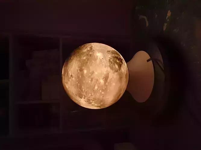 Planet Lamp -- Pluto -- 3D Print Ready Night Light 3D print model