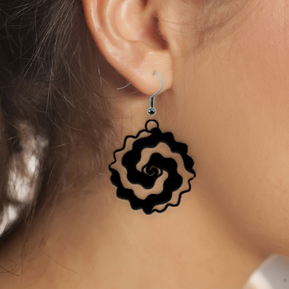 Earrings Modern Minimalist 3D print model_1