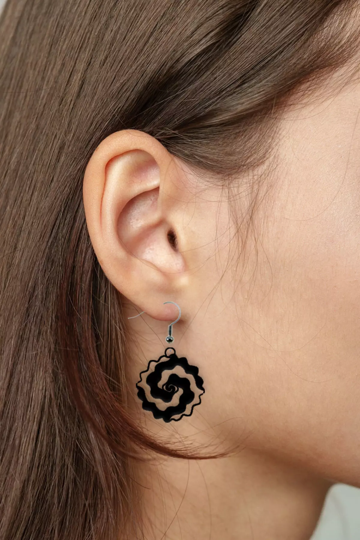 Earrings Modern Minimalist 3D print model_0