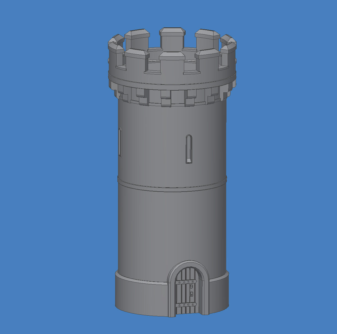 Medieval Castle Tower 3D model_8