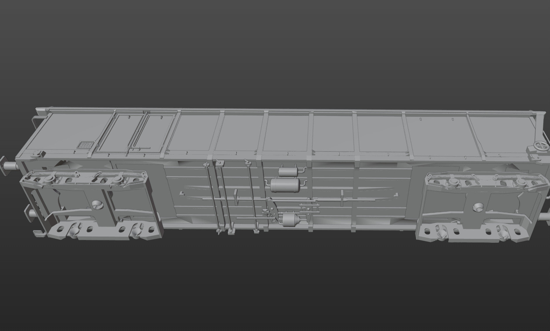 Pre supported H0 1-87 scale Tamns 893 freight car 3D print model_9