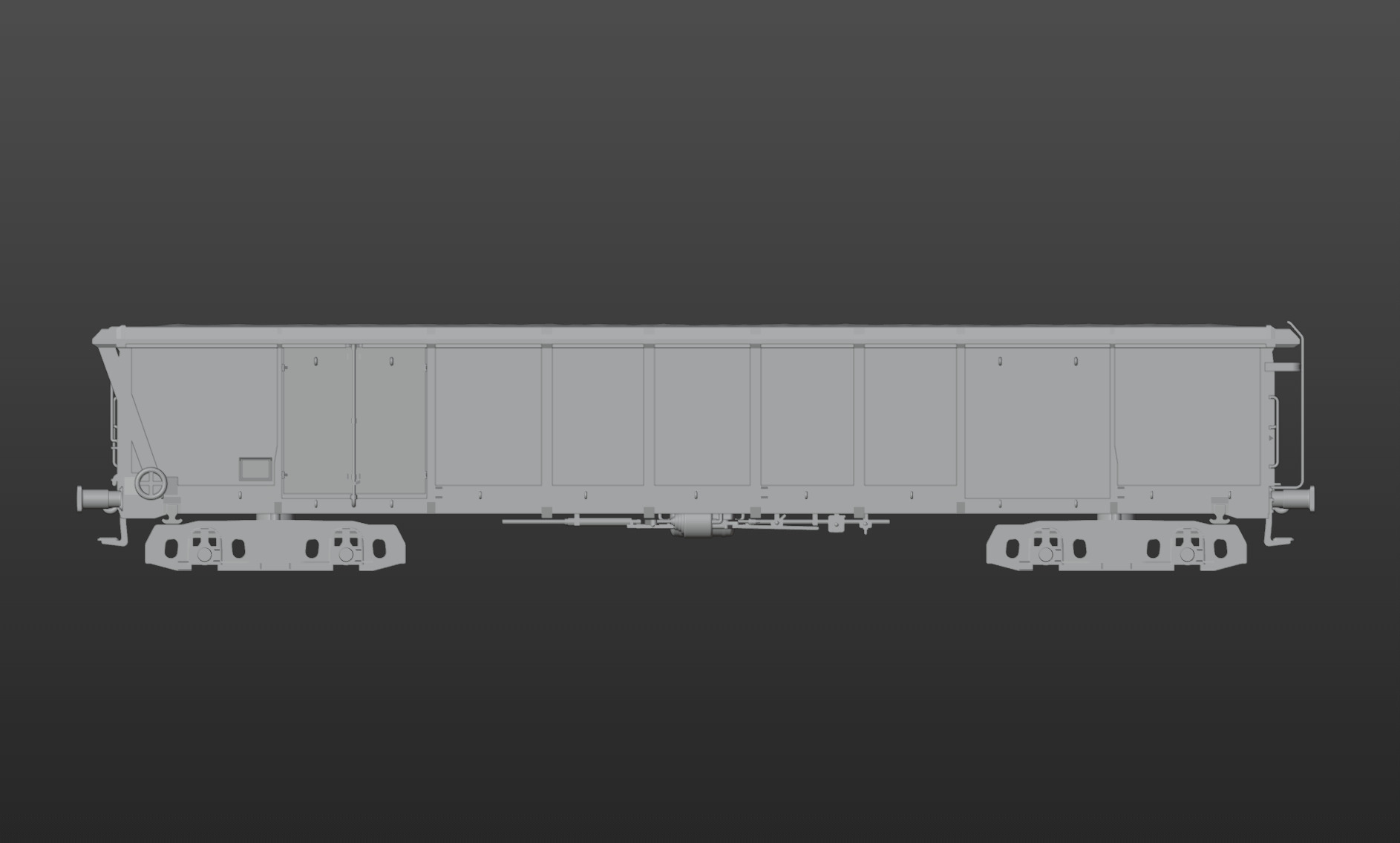 Pre supported H0 1-87 scale Tamns 893 freight car 3D print model_10