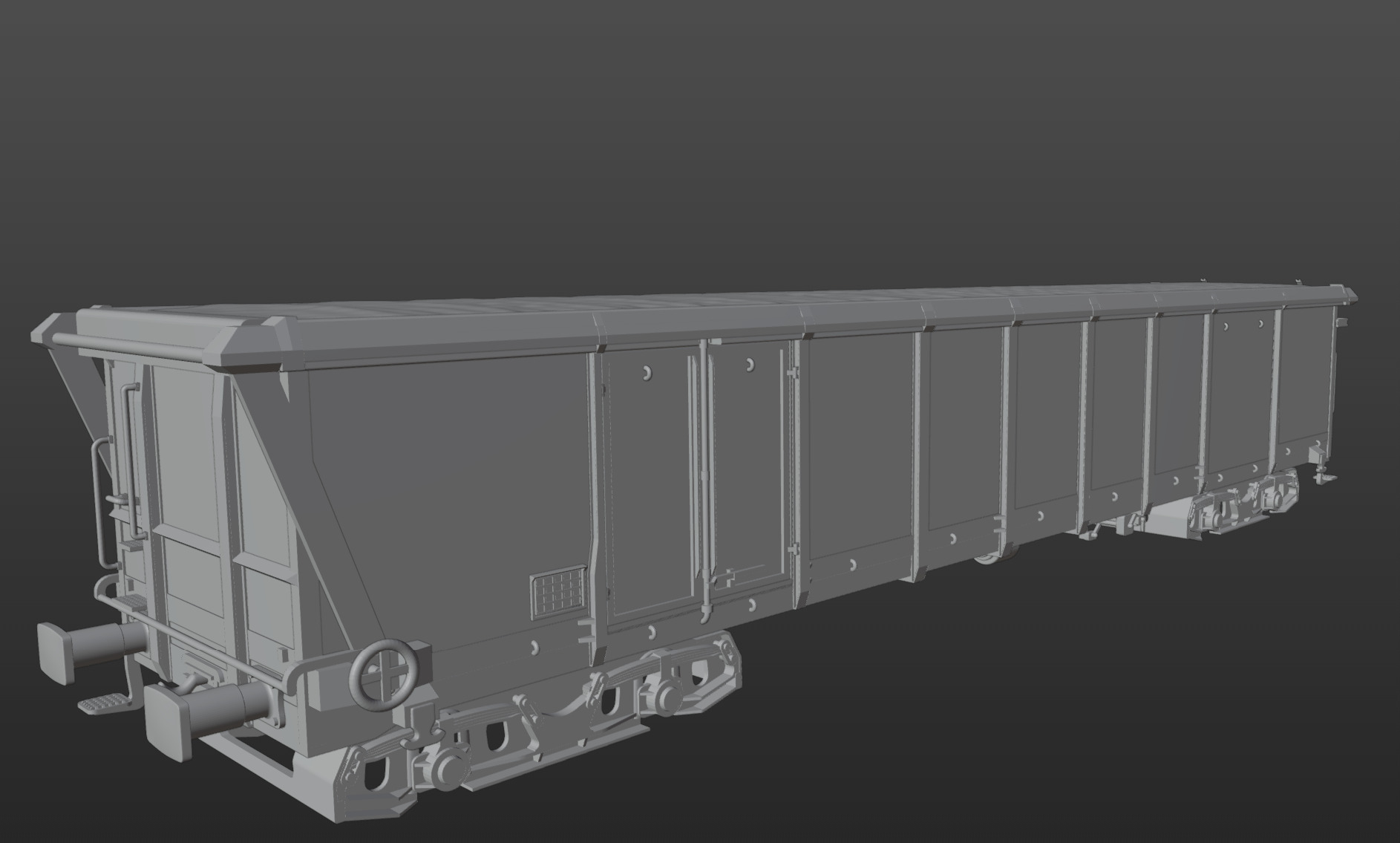 Pre supported H0 1-87 scale Tamns 893 freight car 3D print model_6