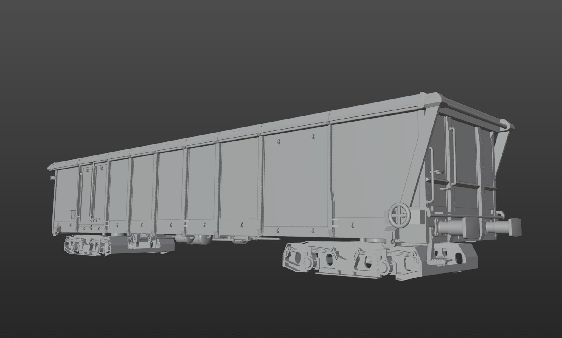 Pre supported H0 1-87 scale Tamns 893 freight car 3D print model_8