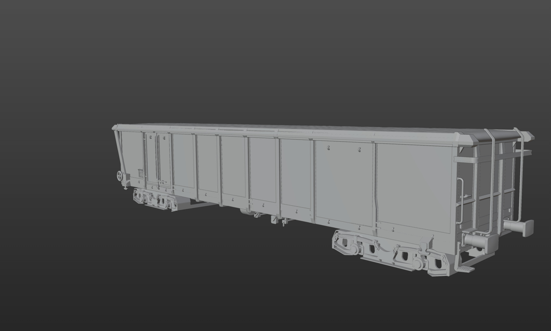 Pre supported H0 1-87 scale Tamns 893 freight car 3D print model_7
