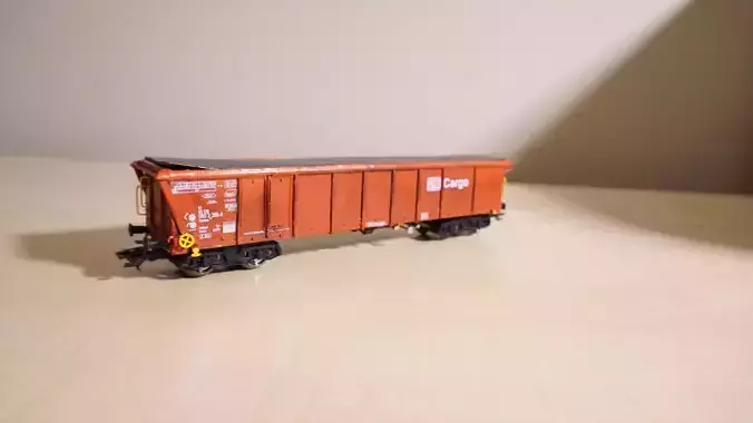 Pre supported H0 1-87 scale Tamns 893 freight car