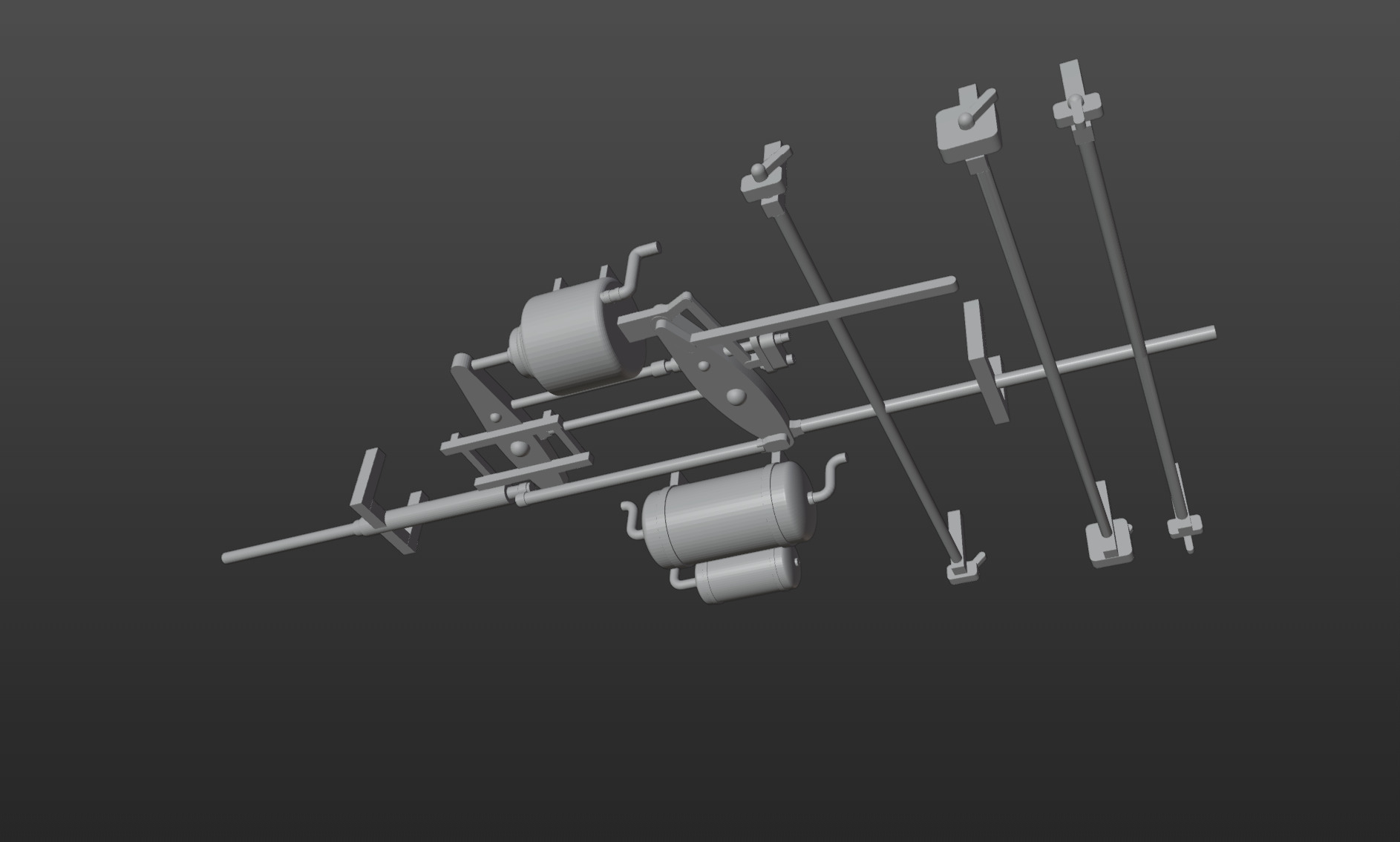 Pre supported H0 1-87 scale Tamns 893 freight car 3D print model_14